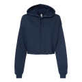 BELLA + CANVAS Women's Crop Fleece Hoodie Sweatshirt