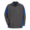 Red Kap Long Sleeve Automotive Crew Shirt - Long Sizes