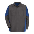 Red Kap Long Sleeve Automotive Crew Shirt - Long Sizes