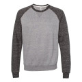 JERZEES Unisex Snow Heather French Terry Crewneck Sweatshirt