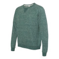 JERZEES Unisex Snow Heather French Terry Crewneck Sweatshirt