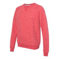 JERZEES Unisex Snow Heather French Terry Crewneck Sweatshirt