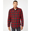Burnside Men's Snap Front Plaid Flannel Shirt