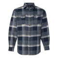 Burnside Men's Snap Front Plaid Flannel Shirt