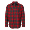 Burnside Men's Snap Front Plaid Flannel Shirt