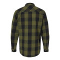 Burnside Men's Snap Front Plaid Flannel Shirt