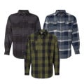 Burnside Snap Front Plaid Flannel Shirt