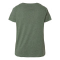 LAT Women's Curvy Collection Fine Jersey V-Neck Tee