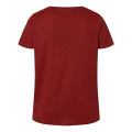 LAT Women's Curvy Collection Fine Jersey V-Neck Tee