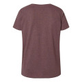 LAT Women's Curvy Collection Fine Jersey V-Neck Tee