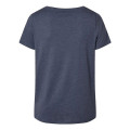 LAT Women's Curvy Collection Fine Jersey V-Neck Tee