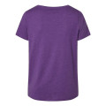 LAT Women's Curvy Collection Fine Jersey V-Neck Tee