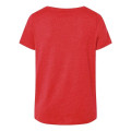 LAT Women's Curvy Collection Fine Jersey V-Neck Tee