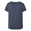 LAT Women's Curvy Collection Fine Jersey V-Neck Tee