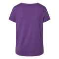 LAT Women's Curvy Collection Fine Jersey V-Neck Tee