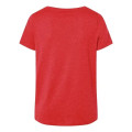 LAT Women's Curvy Collection Fine Jersey V-Neck Tee