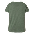 LAT Women's Curvy Collection Fine Jersey V-Neck Tee