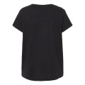 LAT Women's Curvy Collection Fine Jersey V-Neck Tee