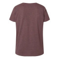 LAT Women's Curvy Collection Fine Jersey V-Neck Tee