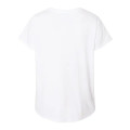 LAT Women's Curvy Collection Fine Jersey V-Neck Tee
