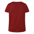 LAT Women's Curvy Collection Fine Jersey V-Neck Tee