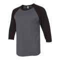JERZEES Premium Blend Ringspun Three-Quarter Sleeve Ragla...