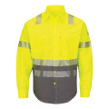 Bulwark Men's Hi-Visibility Color Block Uniform Shirt - E...