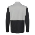 Adidas Men's Textured Mixed Media Quarter-Zip Pullover