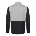 Adidas Men's Textured Mixed Media Quarter-Zip Pullover