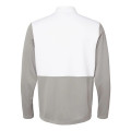 Adidas Men's Textured Mixed Media Quarter-Zip Pullover