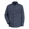 Red Kap Men's Deluxe Denim Long Sleeve Shirt