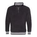Boxercraft Unisex Varsity Sherpa Quarter-Zip Pullover