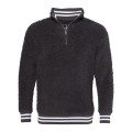 Boxercraft Unisex Varsity Sherpa Quarter-Zip Pullover