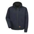 Red Kap Men's Blended Duck Zip-Front Hooded Jacket