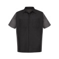 Red Kap Short Sleeve Automotive Crew Shirt - Long Sizes