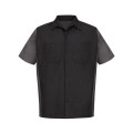 Red Kap Short Sleeve Automotive Crew Shirt - Long Sizes