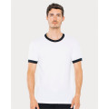 American Apparel Unisex USA-Made 50/50 Ringer Tee