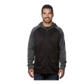 Burnside Men's Performance Raglan Full-Zip Sweatshirt