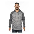 Burnside Men's Performance Raglan Full-Zip Sweatshirt