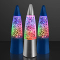 Glitter rocket lamp