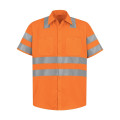 Red Kap Men's High Visibility Safety Short Sleeve Work Shirt