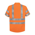 Red Kap Men's High Visibility Safety Short Sleeve Work Shirt