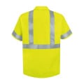 Red Kap Men's High Visibility Safety Short Sleeve Work Shirt