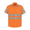 Red Kap Men's High Visibility Safety Short Sleeve Work Shirt