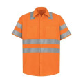 Red Kap Men's High Visibility Safety Short Sleeve Work Shirt