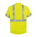 Red Kap Men's High Visibility Safety Short Sleeve Work Shirt