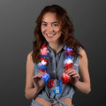 Red, White & Blue LED Hawaiian Lei with Medallion