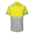 Red Kap Enhanced & Hi-Visibility Work Shirt - Long Sizes