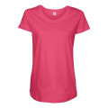 LAT Women's Maternity Scoop Neck Fine Jersey Tee