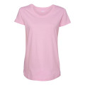 LAT Women's Maternity Scoop Neck Fine Jersey Tee